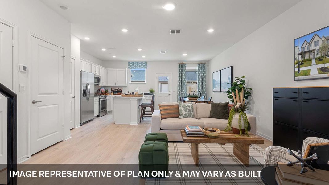 Furnished interior view inside a new home in Avery Centre, Round Rock (Image 3).