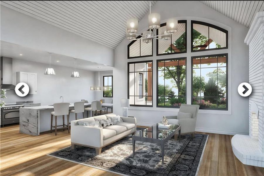 Furnished interior view inside a new home in , Conyers (Image 3).