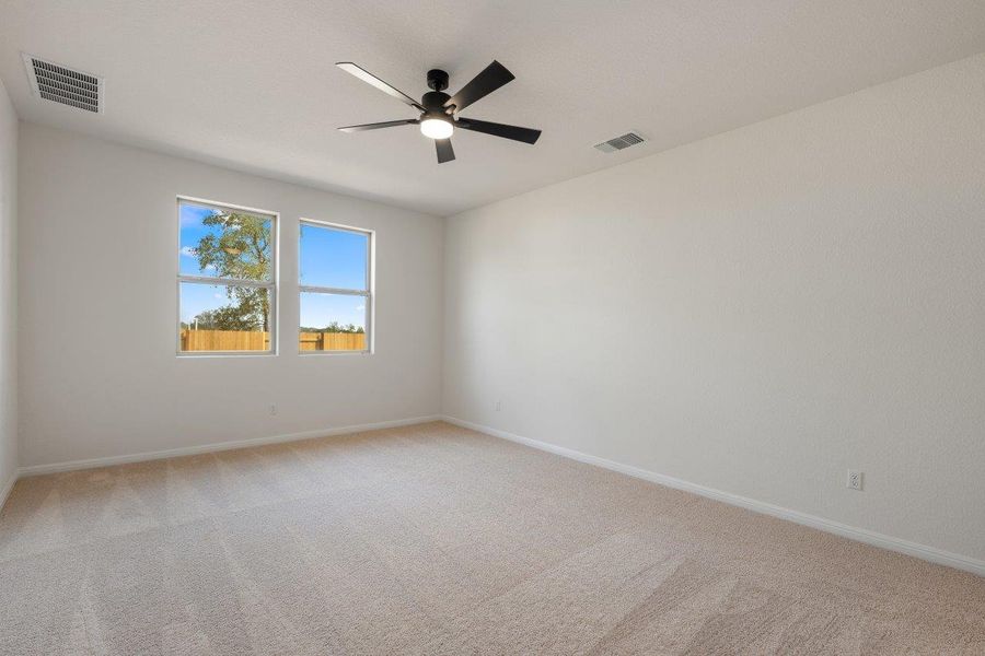 Spacious, unfurnished interior of a new home in The Colony, Bastrop (Image 26). Spacious, unfurnished interior of a new home in The Colony, Bastrop (Image 26).
