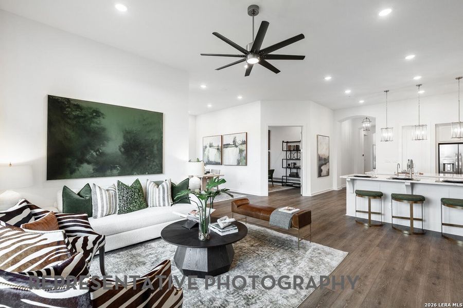 Furnished interior view inside a new home in The Ranches at Creekside, Boerne (Image 29).