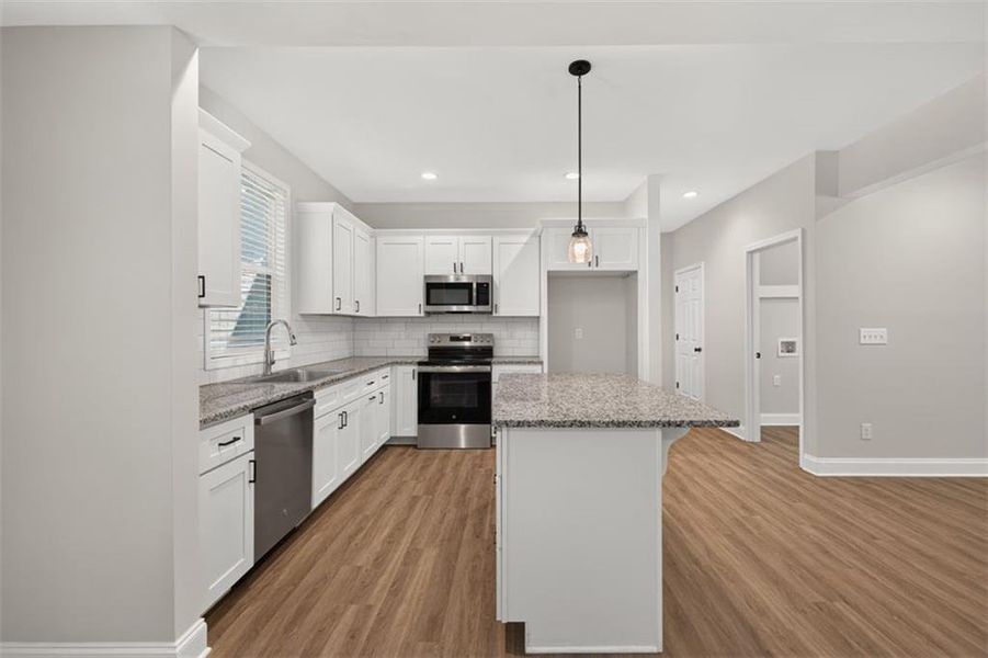 Furnished interior view inside a new home in , Monroe (Image 10).