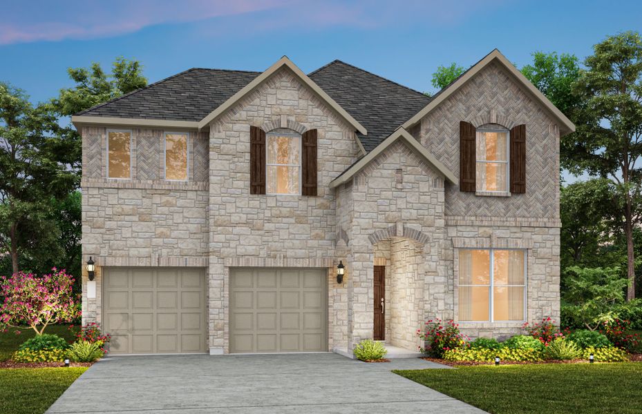 Representative exterior photo of a completed home built from the Palisade by Pulte Homes in Ribbonwood, Aubrey, TX (Image 25).