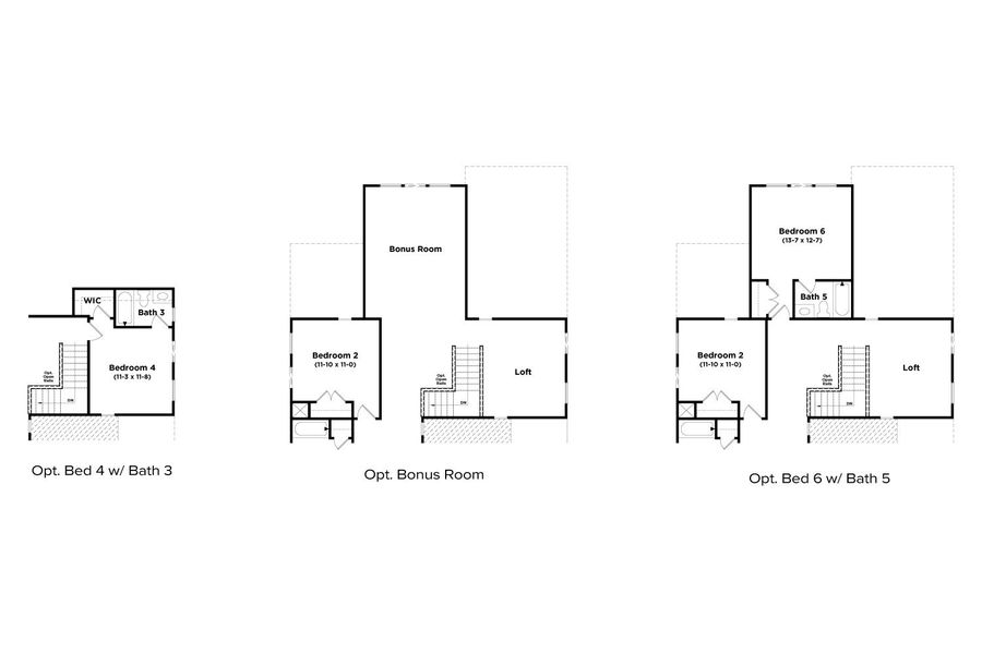 2D floor plan layout for the Lassiter by DRB Homes in Hamilton Lakes, Loganville, GA (Image 9).