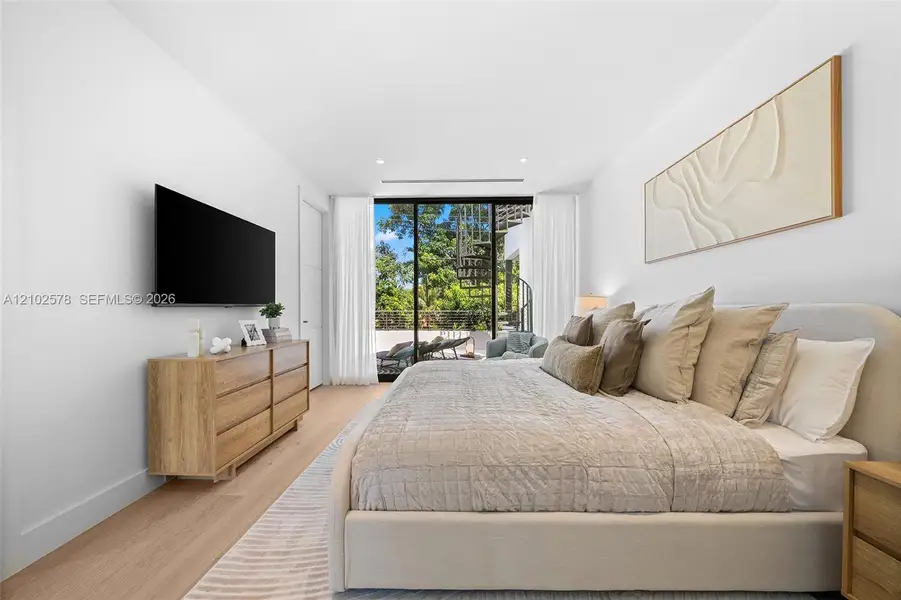 Furnished interior view inside a new home in , Miami (Image 17).