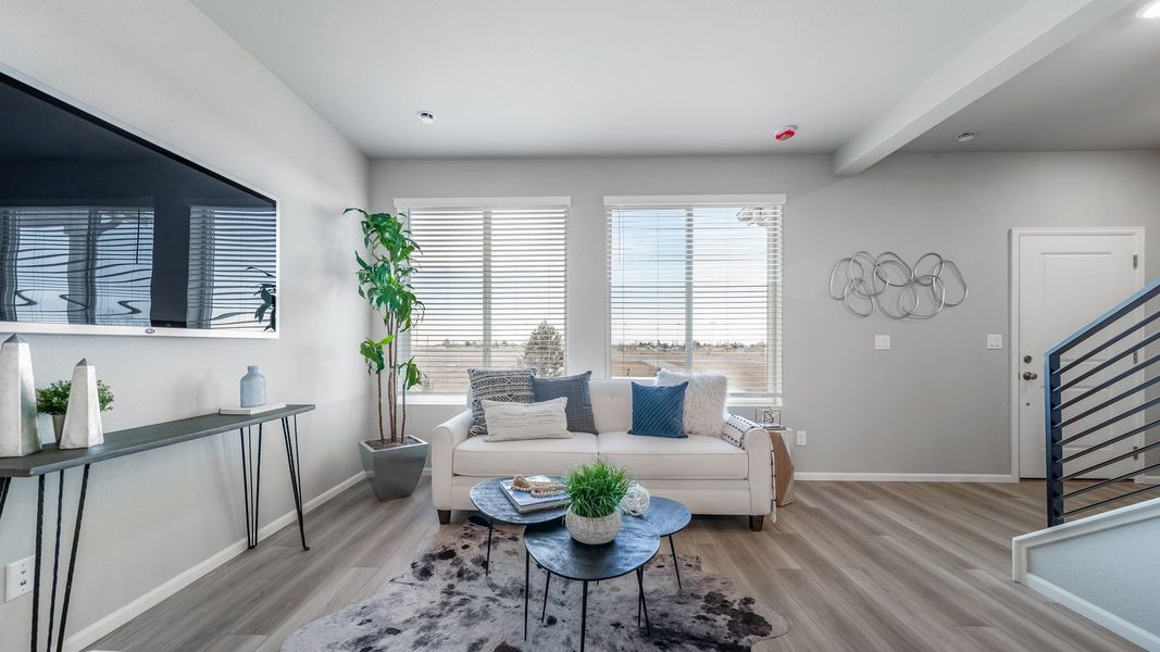 Furnished interior view inside a new home in Green Valley Ranch, Aurora (Image 12). Furnished interior view inside a new home in Green Valley Ranch, Aurora (Image 12).