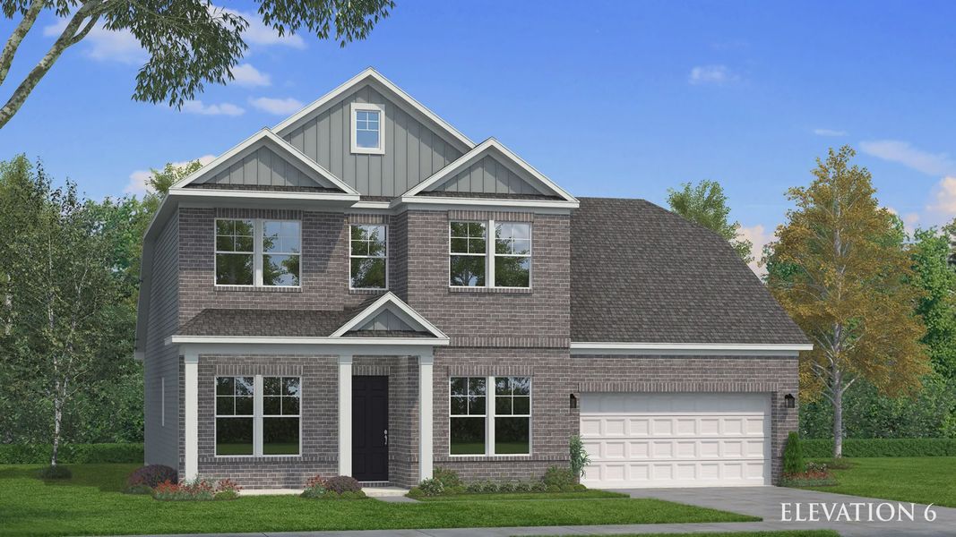 Front exterior of a new home in Marlon's Creek, Spring Hill, TN, highlighting curb appeal (Image 23). Front exterior of a new home in Marlon's Creek, Spring Hill, TN, highlighting curb appeal (Image 23).