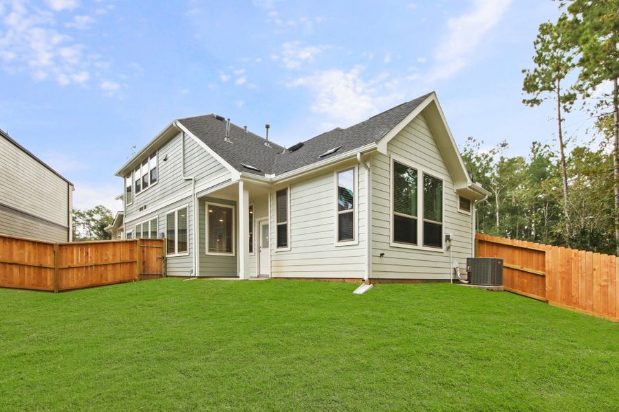 Exterior details and patio area of a home in Santa Rita Ranch, Liberty Hill (Image 3).