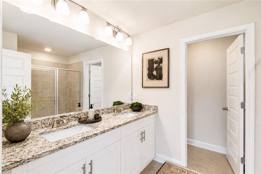 Furnished interior view inside a new home in Towns at Enclave, Lawrenceville (Image 8).