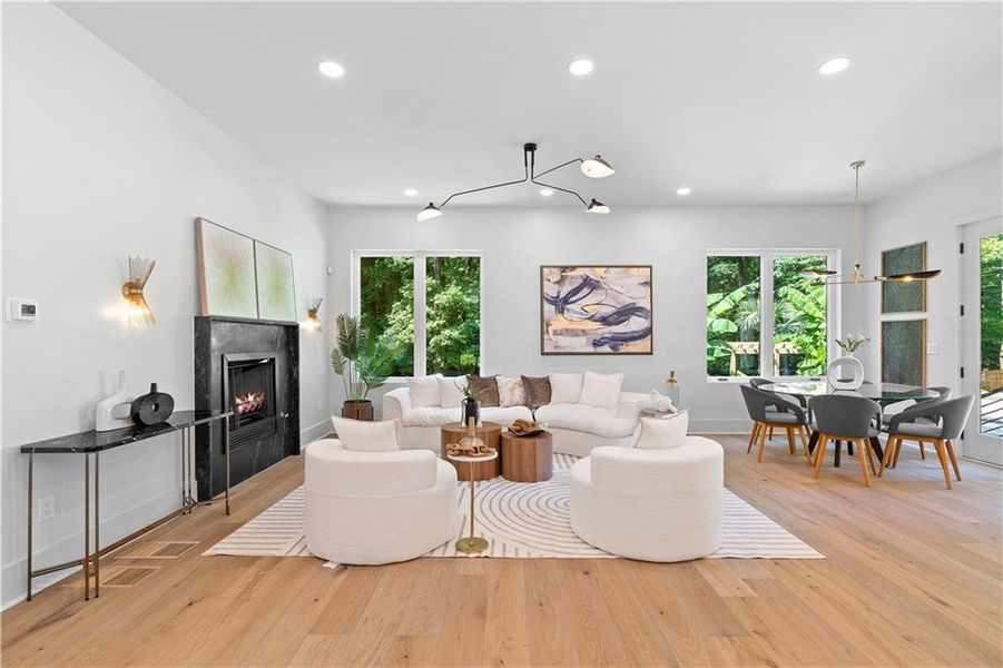 Furnished interior view inside a new home in , Atlanta (Image 76). Furnished interior view inside a new home in , Atlanta (Image 76).