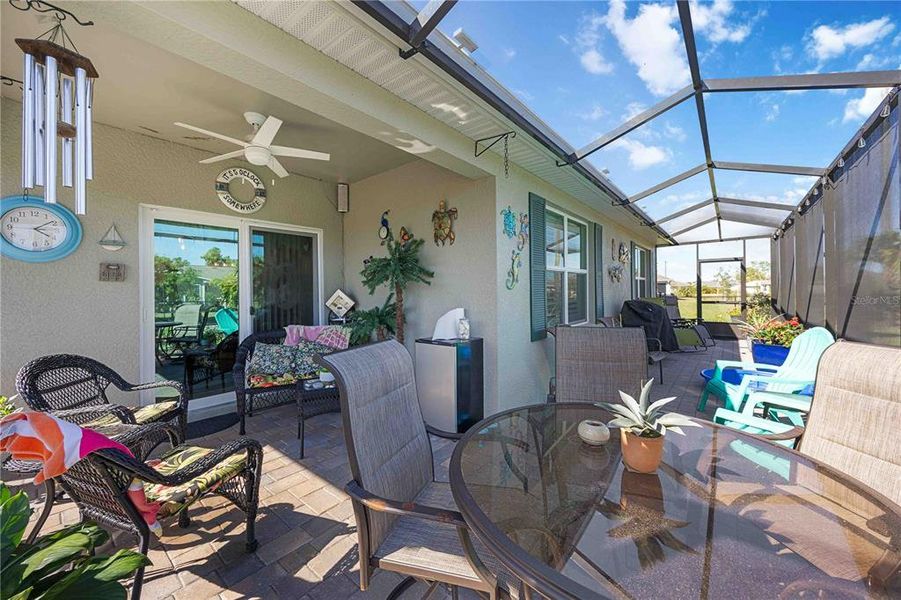 Exterior details and patio area of a home in Burnt Store Village, Punta Gorda (Image 28).