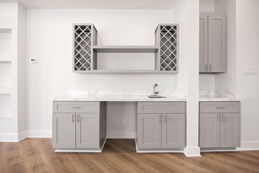 Furnished interior view inside a new home in , Cleveland (Image 11).