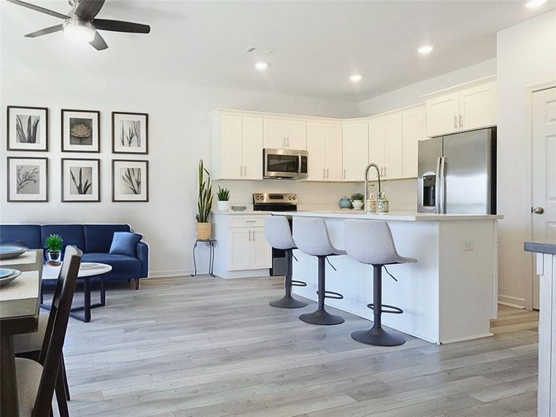 Furnished interior view inside a new home in , Fairmount (Image 12). Furnished interior view inside a new home in , Fairmount (Image 12).