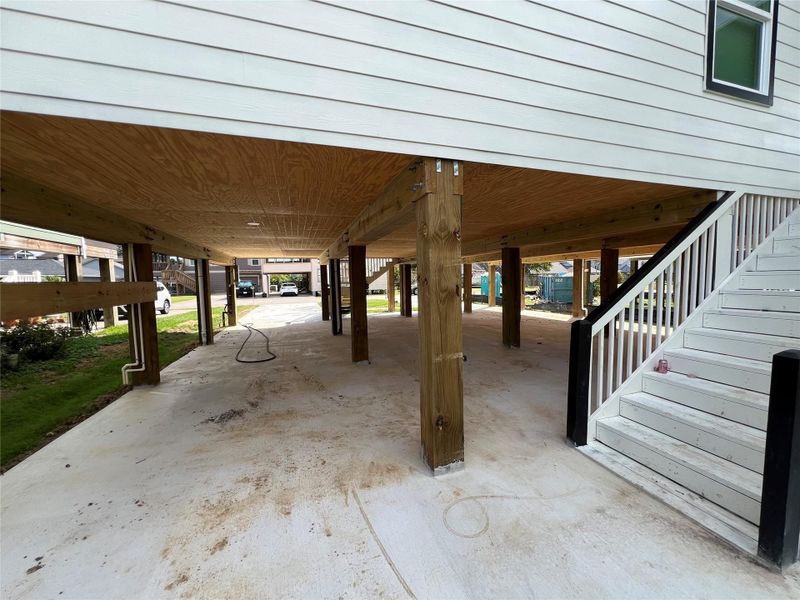 Plenty of space under home