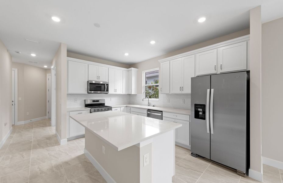 Furnished interior view inside a new home in Del Webb Oak Creek, North Fort Myers (Image 10).