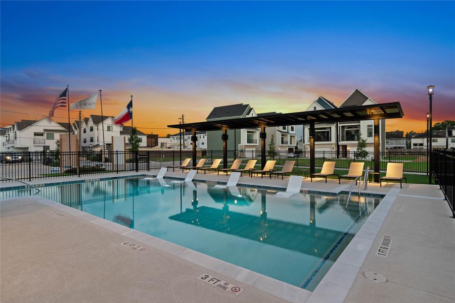 Fall Harbor Homes at Spring Valley Creek Pool and Ammenities
