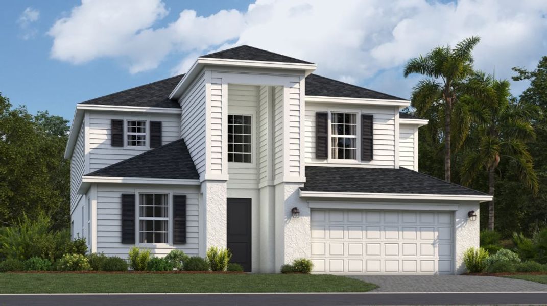 An American-inspired exterior