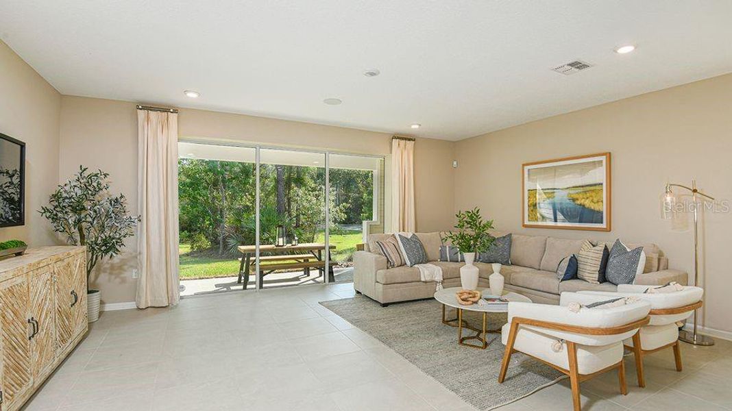 Furnished interior view inside a new home in Colbert Landings, Palm Coast (Image 5). Furnished interior view inside a new home in Colbert Landings, Palm Coast (Image 5).