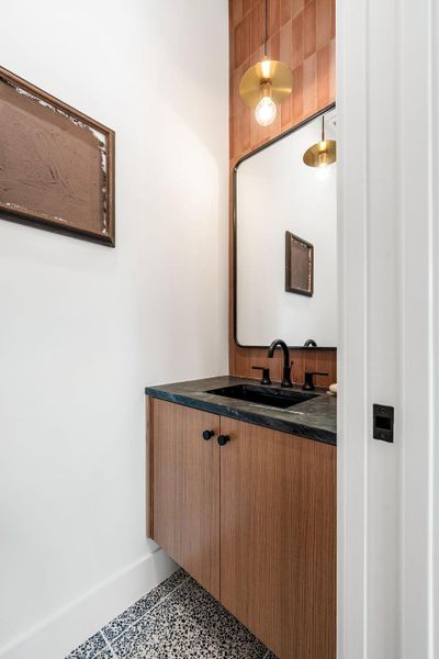 Downstairs powder bath