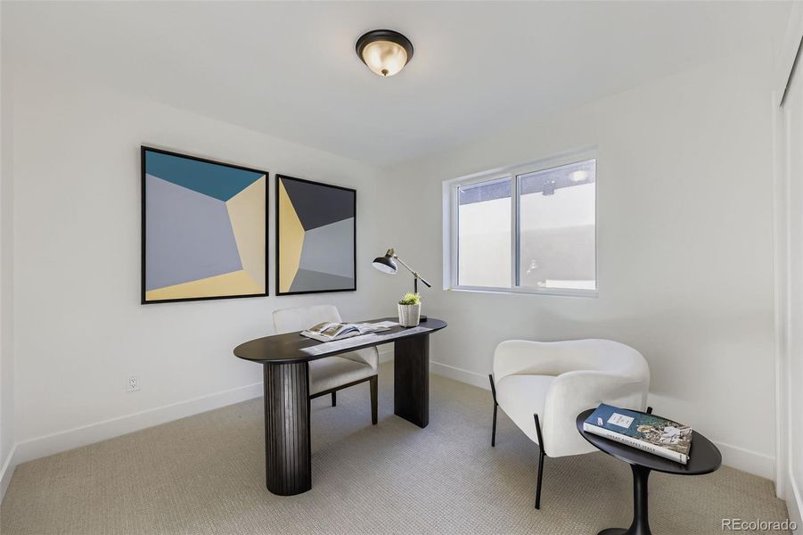 Furnished interior view inside a new home in , Denver (Image 22).