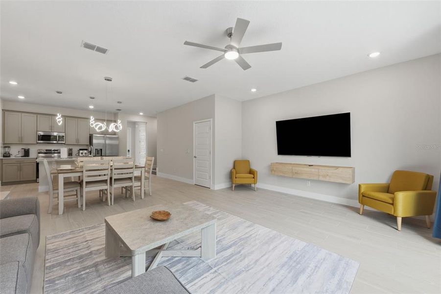 Furnished interior view inside a new home in , Kissimmee (Image 11). Furnished interior view inside a new home in , Kissimmee (Image 11).