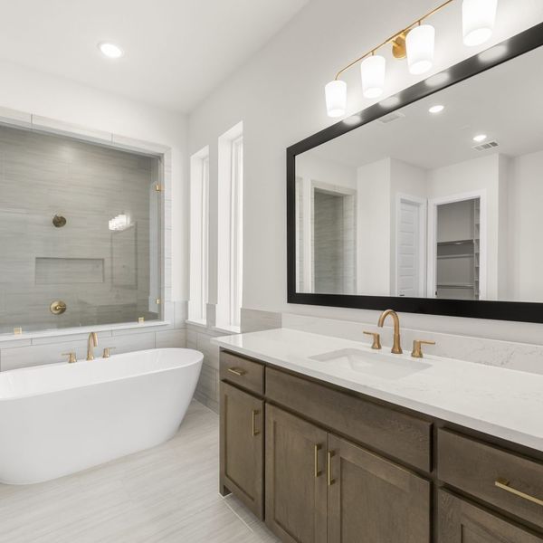 Furnished interior view inside a new home in StarView, Prosper (Image 41).