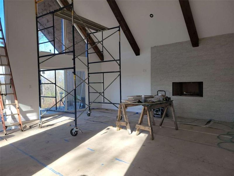 In-progress construction of a new home in , Ellijay, GA (Image 19).