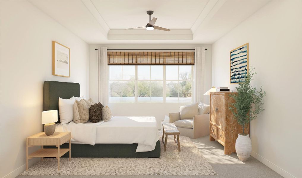 Tranquil primary suite (*Artist rendering used for illustration purposes only.) Tranquil primary suite (*Artist rendering used for illustration purposes only.)