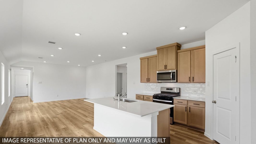Furnished interior view inside a new home in Cypress Green, Tomball (Image 6).