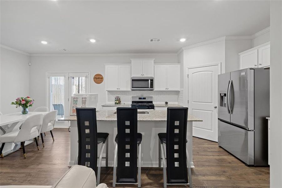 Furnished interior view inside a new home in , Buford (Image 19).
