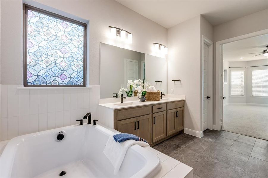 Furnished interior view inside a new home in Mustang Lakes, Celina (Image 17).