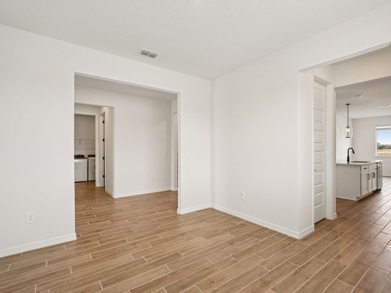 Spacious, unfurnished interior of a new home in Oakfield Trails - Signature Series, Parrish (Image 10). Spacious, unfurnished interior of a new home in Oakfield Trails - Signature Series, Parrish (Image 10).