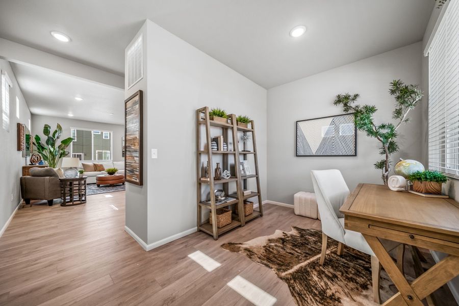 Furnished interior view inside a new home in Green Valley Ranch, Aurora (Image 12).