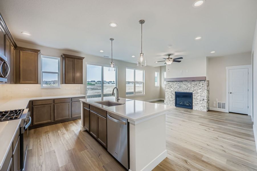 Furnished interior view inside a new home in Sterling Ranch 40s, Colorado Springs (Image 8).
