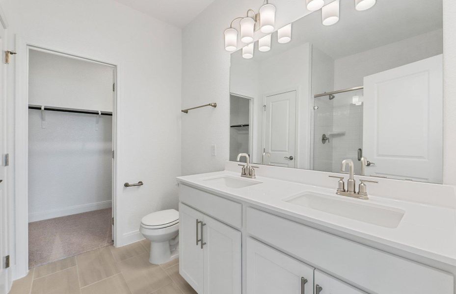 Furnished interior view inside a new home in Patterson Ranch, Georgetown (Image 5). Furnished interior view inside a new home in Patterson Ranch, Georgetown (Image 5).