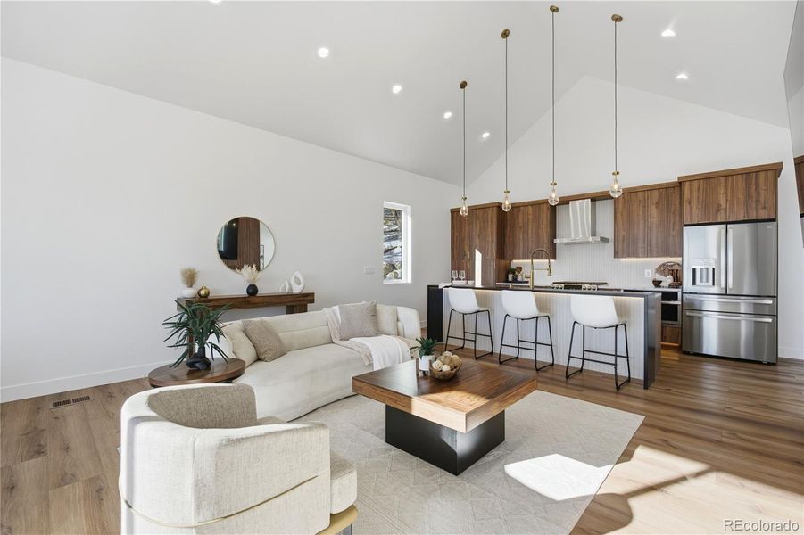 Furnished interior view inside a new home in , Idaho Springs (Image 28). Furnished interior view inside a new home in , Idaho Springs (Image 28).