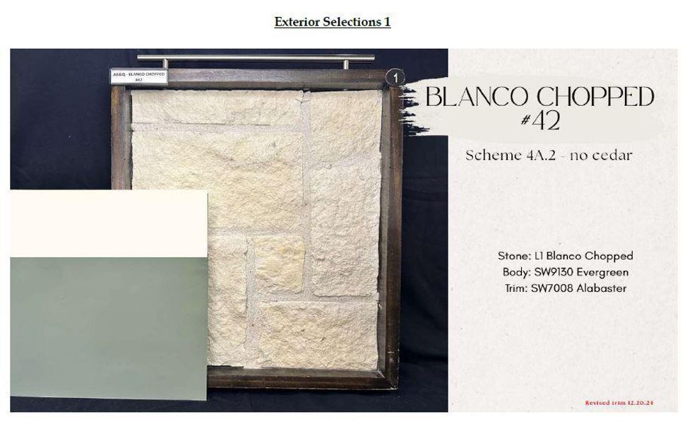 Exterior Design Selections Exterior Design Selections