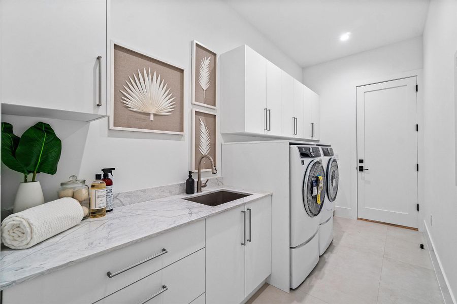 Furnished interior view inside a new home in , Delray Beach (Image 12).