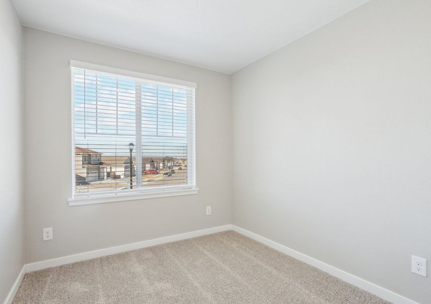 The secondary bedrooms have carpet.