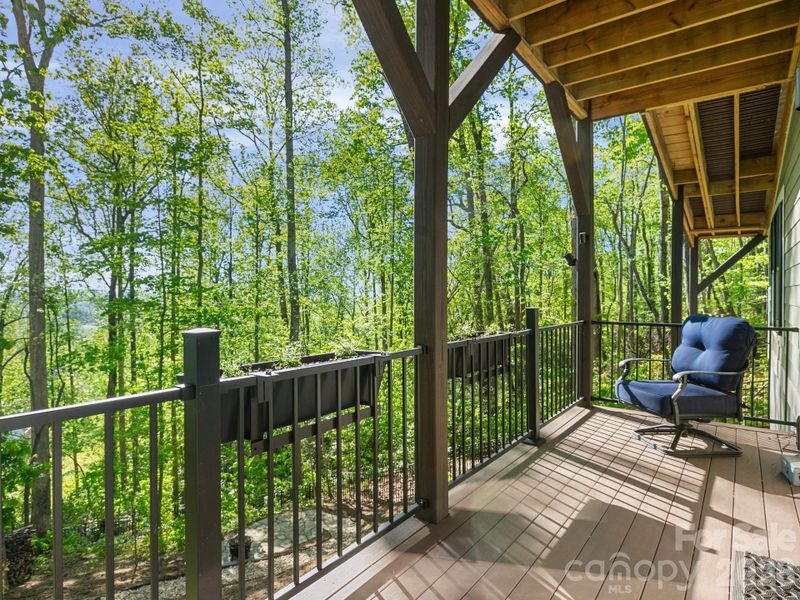 Exterior details and patio area of a home in , Hendersonville (Image 24).