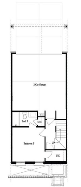 2D floor plan layout for the The Chamberlain by The Providence Group in Towns on Thompson, Alpharetta, GA (Image 5).