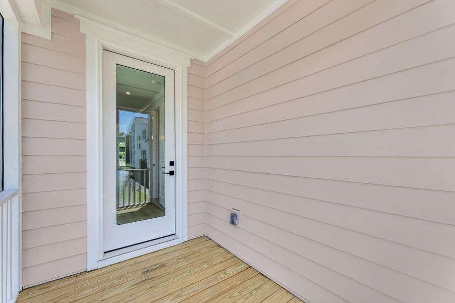 Exterior details and patio area of a home in Miller's Crossing, Johns Island (Image 28). Exterior details and patio area of a home in Miller's Crossing, Johns Island (Image 28).