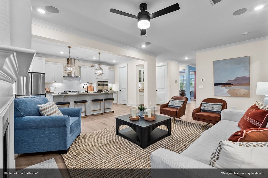Furnished interior view inside a new home in Sweetbrier, Durham (Image 8).