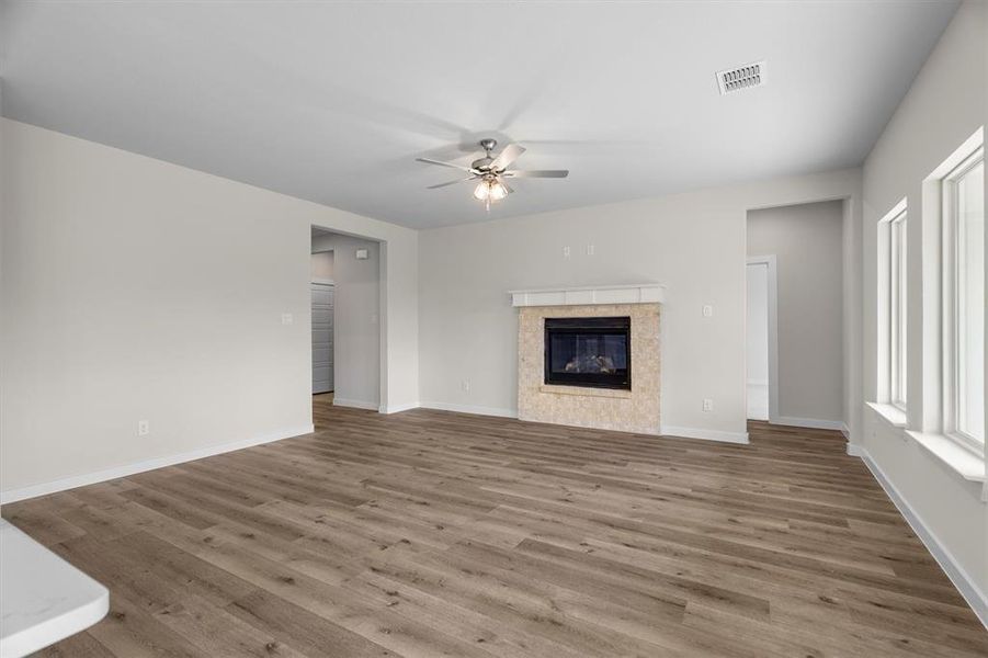 Spacious, unfurnished interior of a new home in The Gables At Tioga, Tioga (Image 33). Spacious, unfurnished interior of a new home in The Gables At Tioga, Tioga (Image 33).