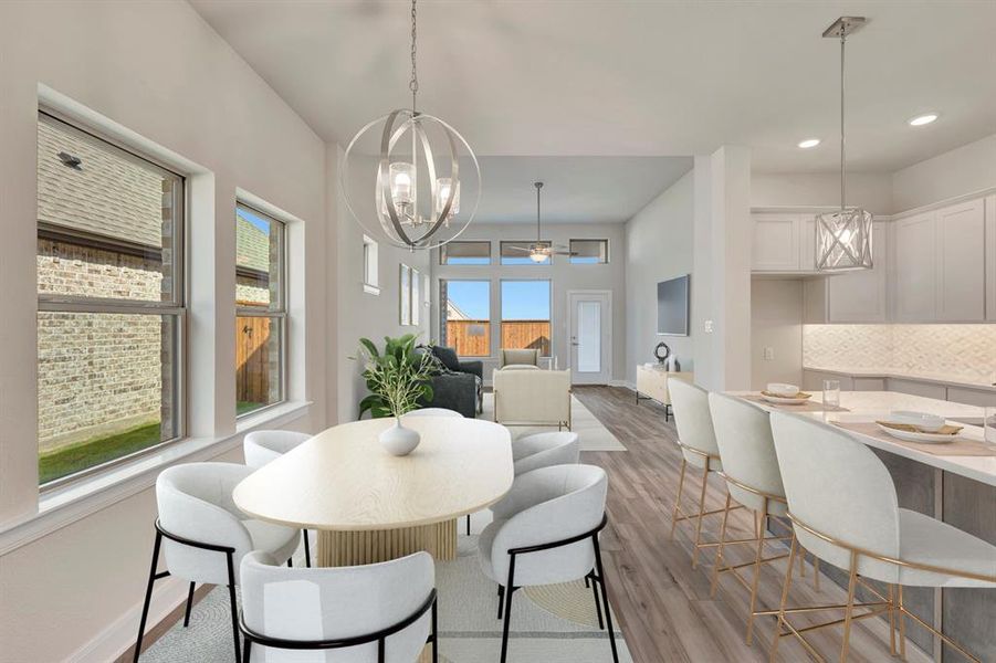 Furnished interior view inside a new home in Creekshaw – Gardens, Royse City (Image 16). Furnished interior view inside a new home in Creekshaw – Gardens, Royse City (Image 16).
