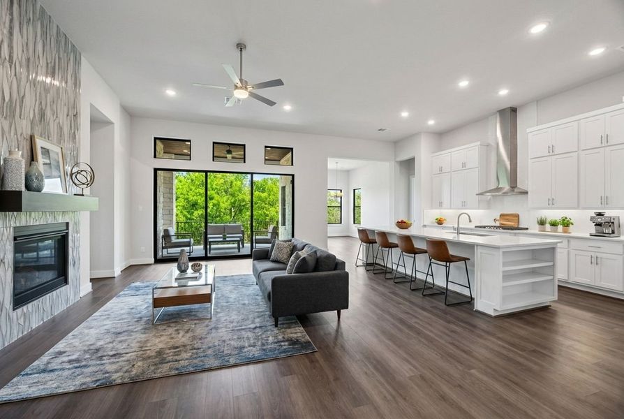 Furnished interior view inside a new home in Riverstone, Georgetown (Image 5).