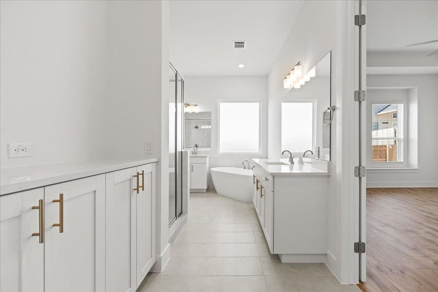 Furnished interior view inside a new home in Sunfield, Buda (Image 14).