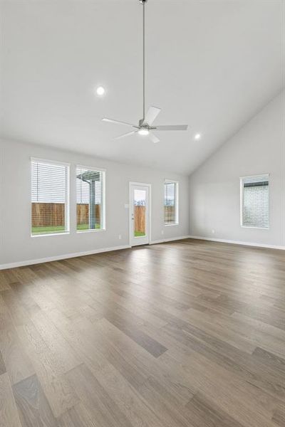 Living and Dining Room in the Winters home plan by Trophy Signature Homes – REPRESENTATIVE PHOTO