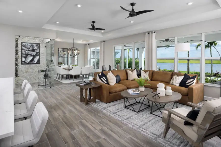 Furnished interior view inside a new home in Tradition, Port St. Lucie (Image 5).