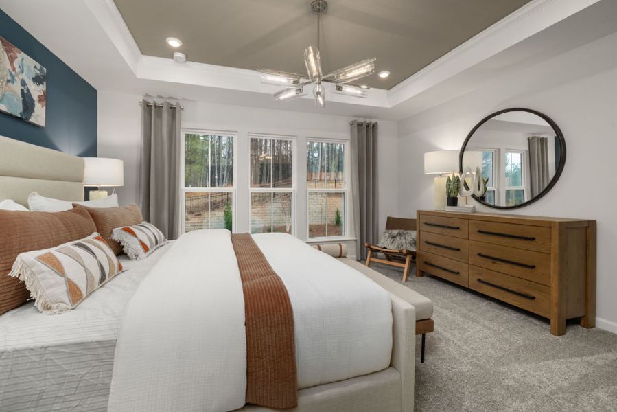 Furnished interior view inside a new home in Solana, Durham (Image 14).