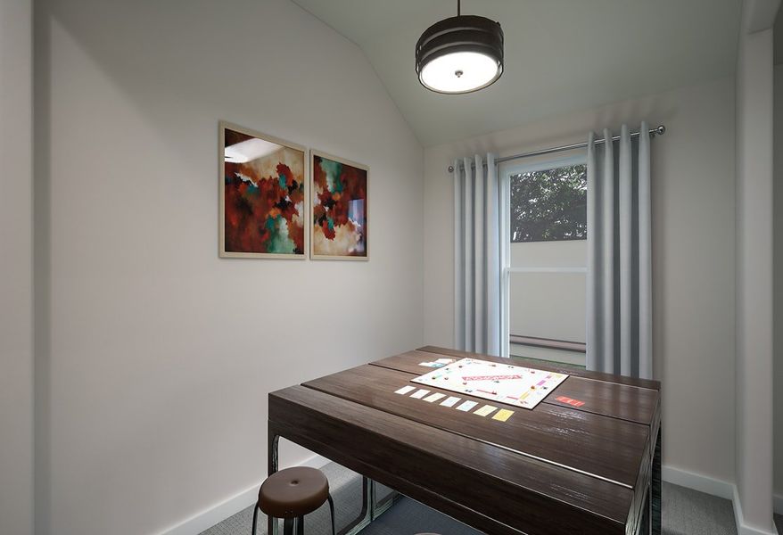 Representative furnished interior of a home built from the Madison by Tri Pointe Homes in Painted Tree, McKinney (Image 12).